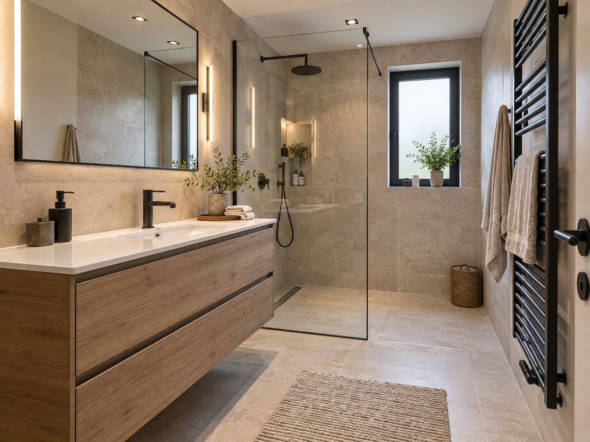 Rénovation complète d'une salle de bain à Comines par VS RENOV